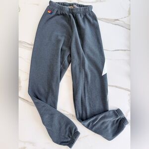 Aviator Nation Charcoal Bolt Sweatpants NWOT
